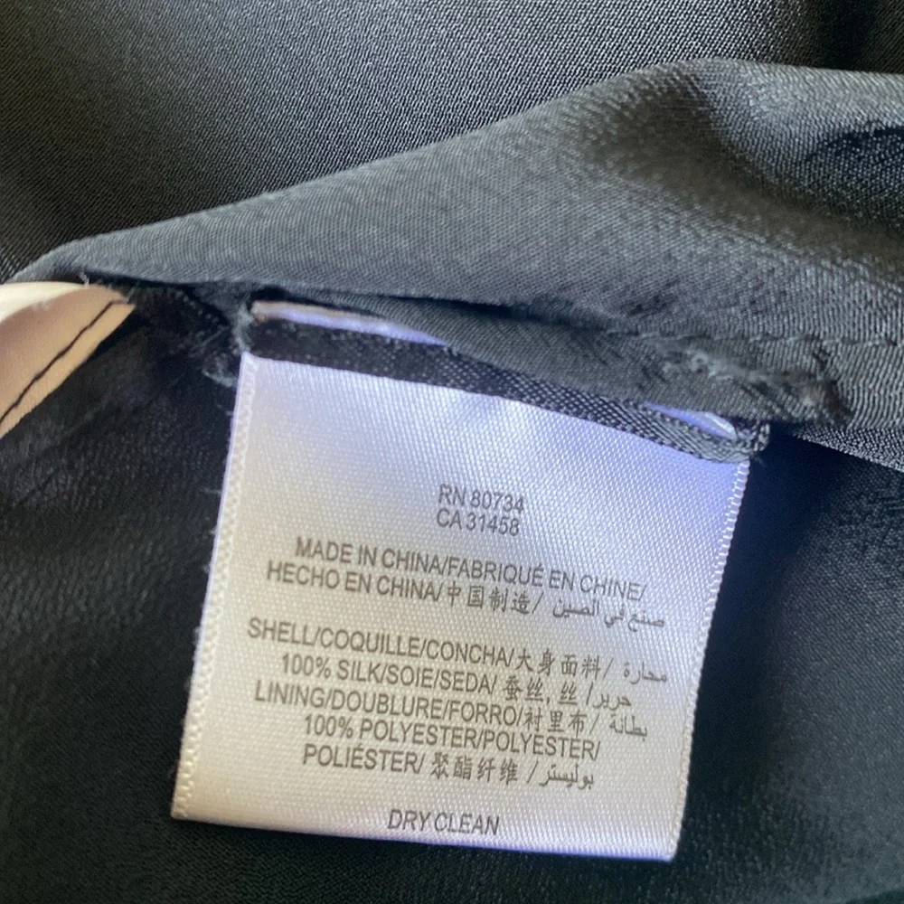 BCBGMaxAzria 6 Silk Halter Maxi Black Dress